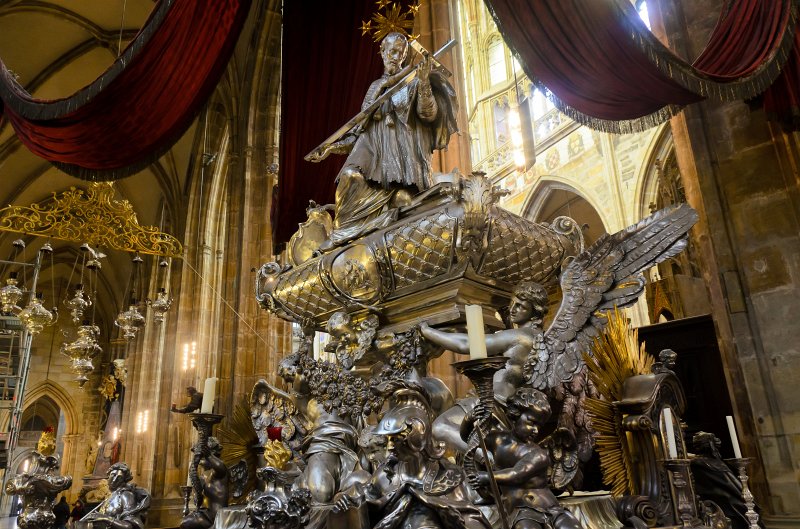 Prague012312-8648.jpg - The tomb of John of Nepomuk / Hrob sv.Jana Nepomuckého, St Vitus's Cathedral / Katedrála svatého Víta