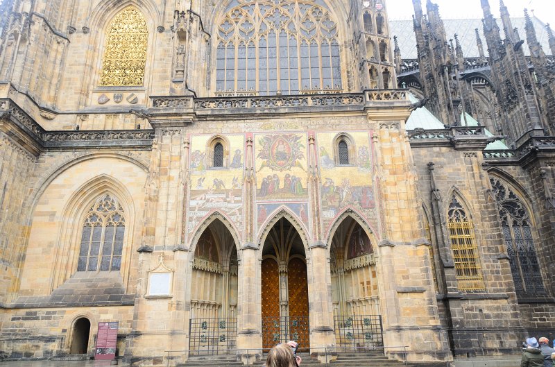 Prague012312-8675.jpg - See the beautiful mosaics on the Golden Gate (Zlata Brana), South side of St Vitus's Cathedral / Katedrála svatého Víta