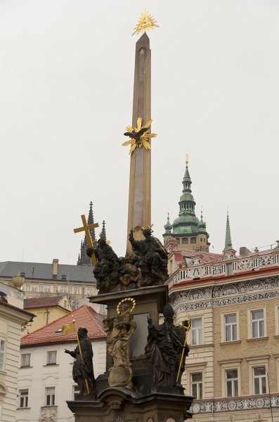 Prague012312-8771.jpg - Marian Column to celebrate the end of the plague, Lesser Town Square (Malostranské náměstí