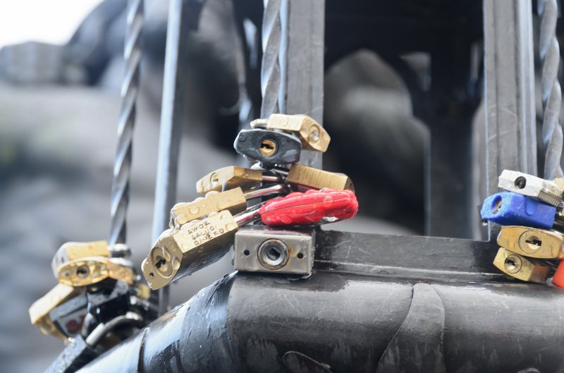Prague012312-8830.jpg - Locks on the base of the Pieta statue, Charles Bridge / Karlův most