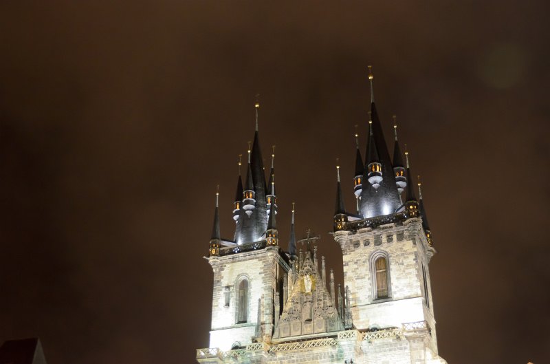 Prague012312-8862.jpg - Týnský Chrám / Church of Our Lady before Týn view from Old Town Square /  Staroměstské náměstí