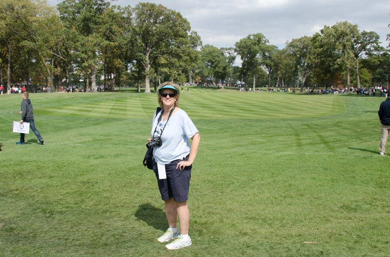 Rydercup092712-3366.jpg - Looking down the 16th fairway w/Molly