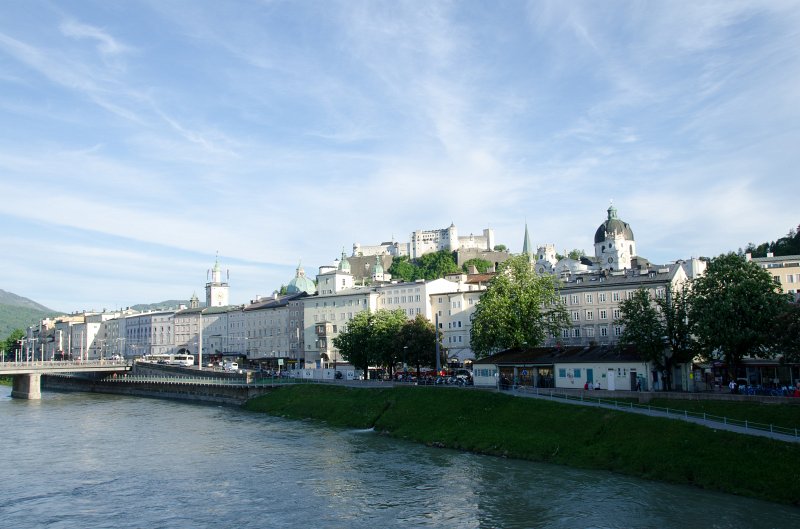 Salzburg051012-0536.jpg - Looking East along the Salzach River at the Salzburg Alt Stadt