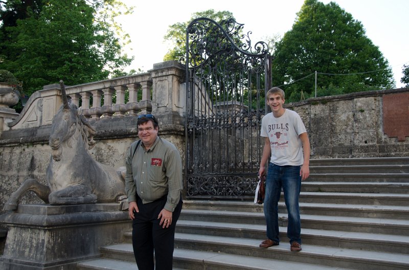 Salzburg051012-0563.jpg - Steps at Small Parterre, the Do-Re-Mi steps, on Rosenhügel (Rosebush Hill), North end of Mirabellgarten / Mirabell Gardens