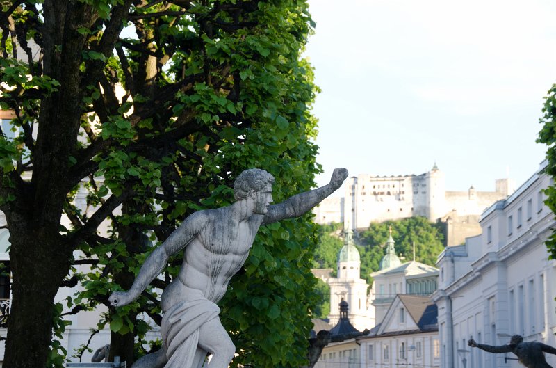 Salzburg051012-0573.jpg - Festung Hohensalzburg view from the  Grand Parterre (Makartplatz entrance) to the Mirabell garden
