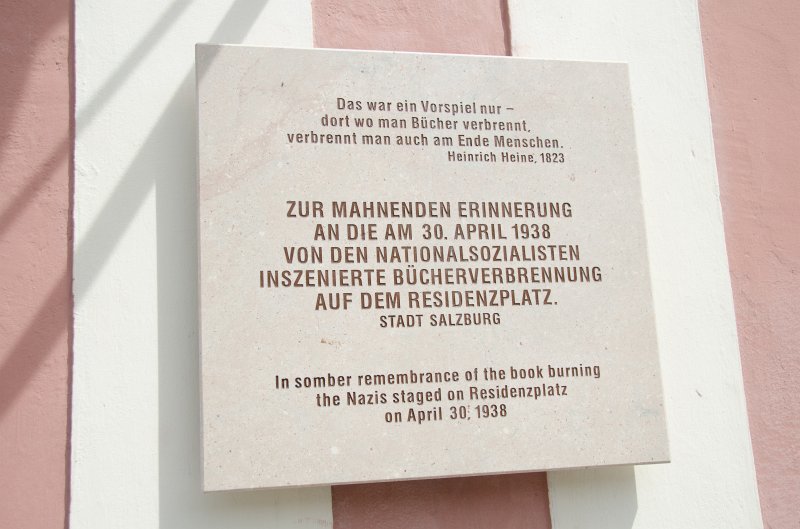 Salzburg051012-0641.jpg - Plaque outside of St. Michaels Kirche on Residenzplatz