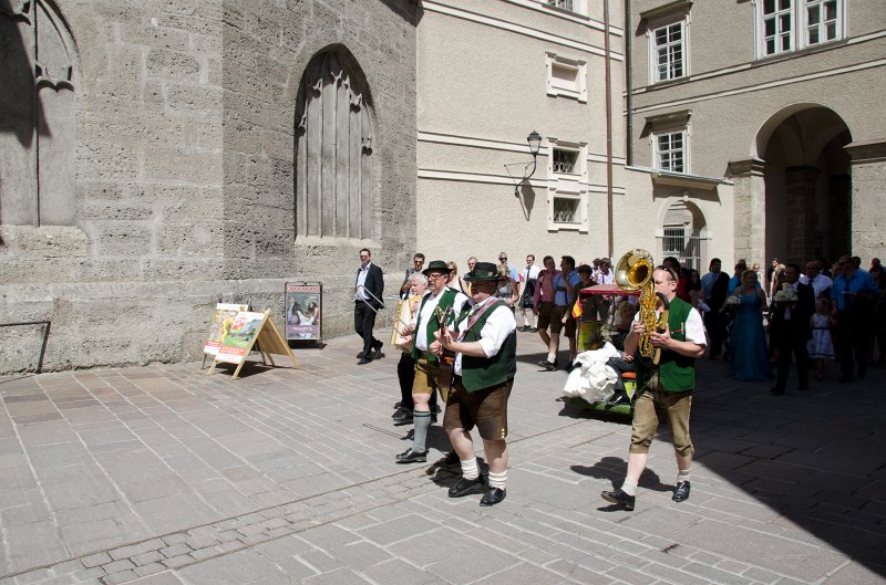 Salzburg051012-0714.jpg - Wedding party marching out of Domplatz