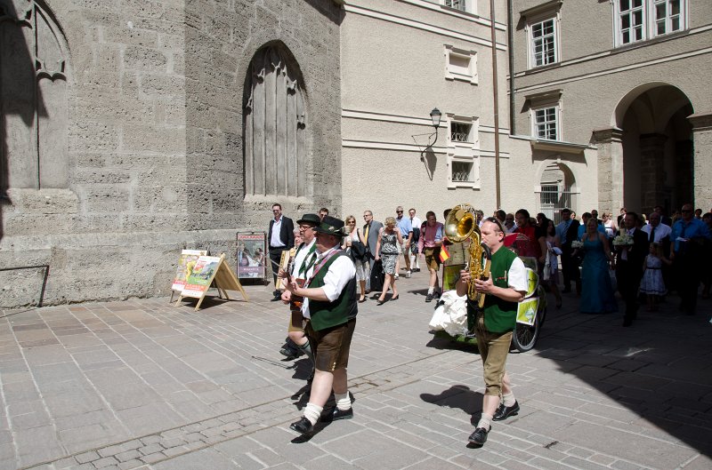 Salzburg051012-0715.jpg - Wedding party marching out of Domplatz