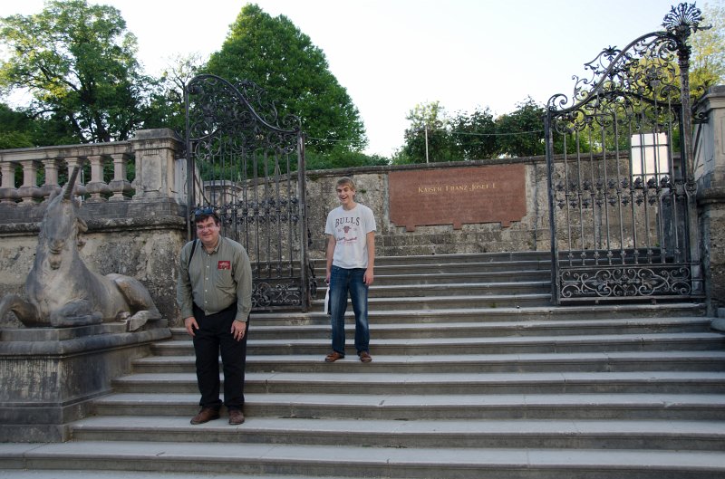 Salzburg051012-0564.jpg - Steps at Small Parterre, the Do-Re-Mi steps, on Rosenhügel (Rosebush Hill), North end of Mirabellgarten / Mirabell Gardens
