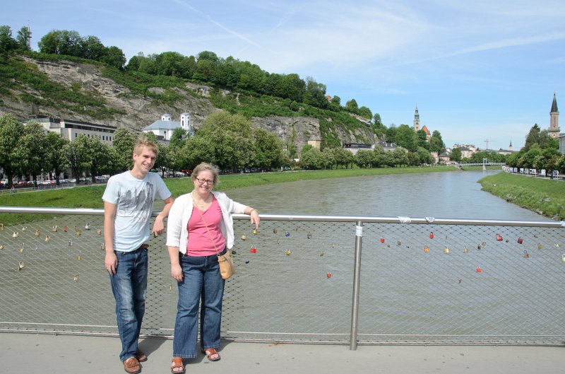 Salzburg051012-0594.jpg - Salzach, looking down river, view from the Makartsteg pedestrian bridge