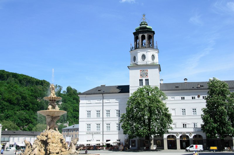 Salzburg051012-0722.jpg - Neue Residenz w/famous Glockenspiel and Residence Fountain