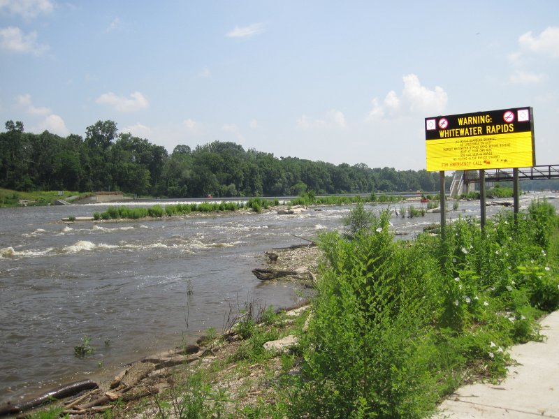 FoxRiverYorkvilleMillington070513-5422.jpg - Put-in just down river from Yorkville Whitewater Park