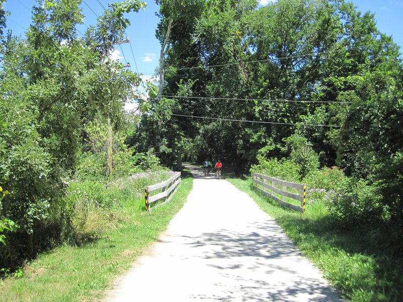 PrairiePath080313-5631.jpg - Heading north east along the Illinois Bike Prairie Path Warrenville to Wheaton. Just north of Chicago Golf Club