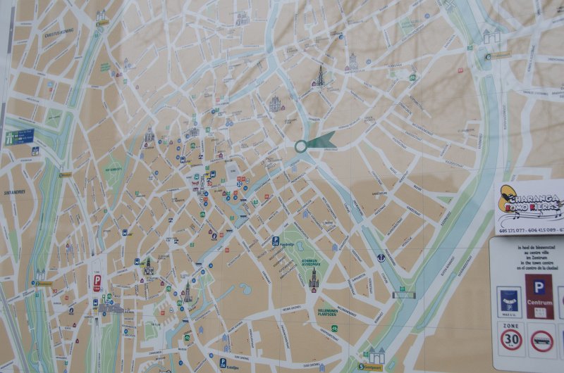Bruges010413-4896.jpg - You are here map on the Langestraat bridge
