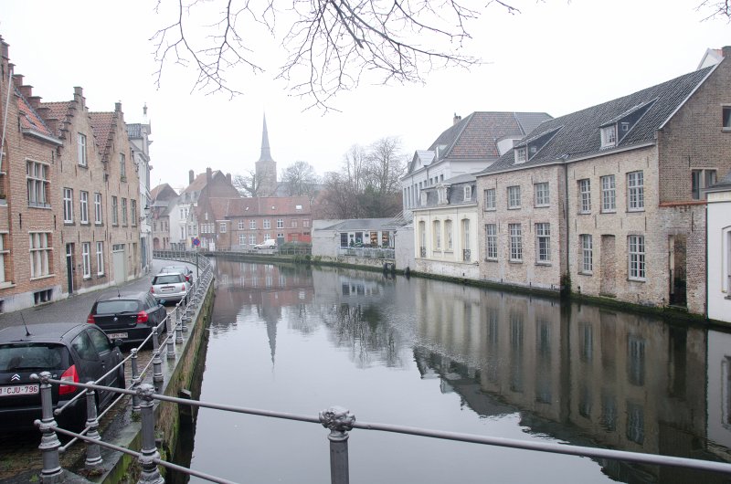 Bruges010413-4897.jpg - Looking North at Sint-Annakerk church on the Langestraat/Hoogstraat bridge