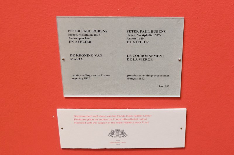 Brussels010313-4801.jpg - Peter Paul Rubens, "Le Couronnement de la Vierge," 1640. Musées royaux des Beaux-Arts