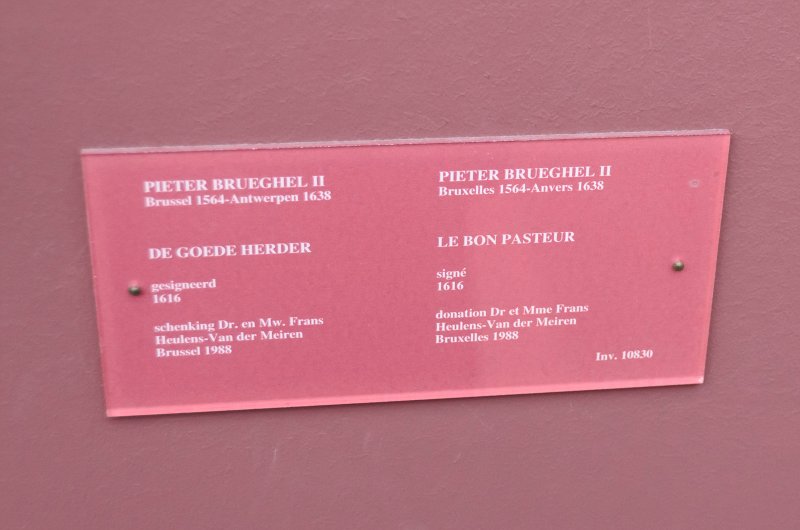 Brussels010313-4810.jpg - Pieter Brueghel II, "Le Bon Pasteur," 1616. Musées royaux des Beaux-Arts