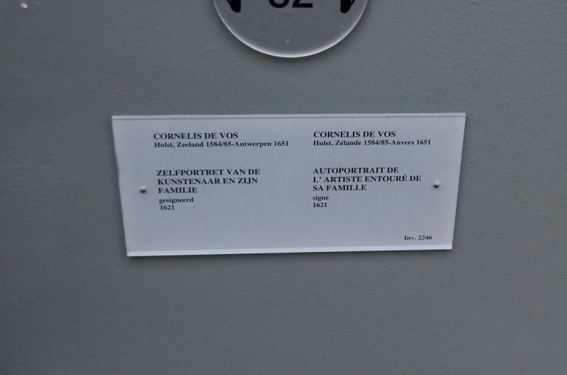Brussels010313-4817.jpg - Cornelis de Vos, "Autoportrait de l'artiste entouré de sa famille," 1621. Musées royaux des Beaux-Arts