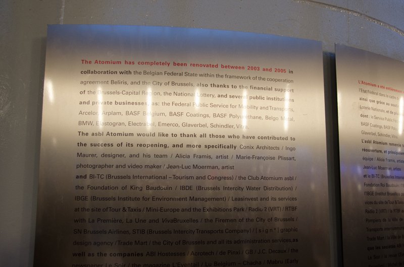 Brussels010313-4859.jpg - Atomium was completely renovated between 2003 and 2005.