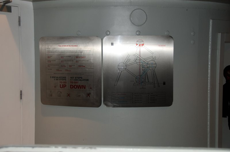 Brussels010313-4868.jpg - Atomium facts and figures, plaque near down elevator