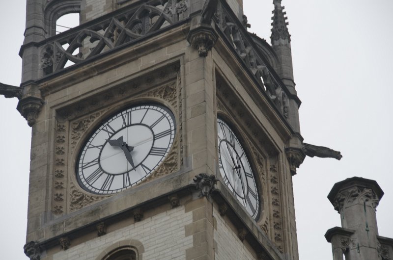 Ghent010513-5058.jpg - Clock Tower of Oude Postkantoor / Old Post Office on Korenmarkt