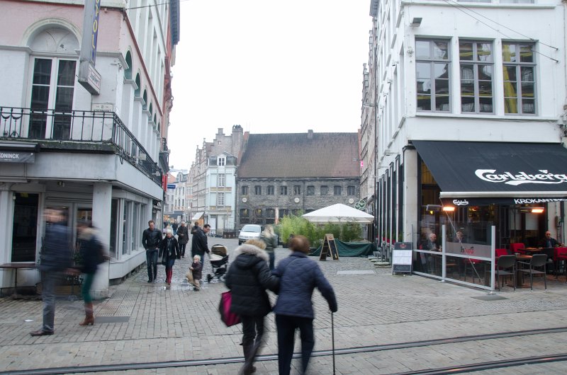Ghent010513-5063.jpg - At the North end of the Korenmarkt, looking West along Hooiaard