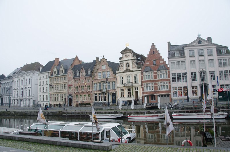 Ghent010513-5156.jpg - On Graslei street along the River Leie; across the canal is Korenlei Street