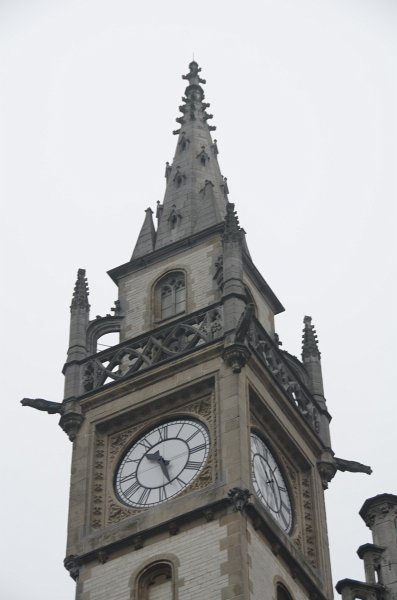 Ghent010513-5057.jpg - Clock Tower of Oude Postkantoor / Old Post Office on Korenmarkt