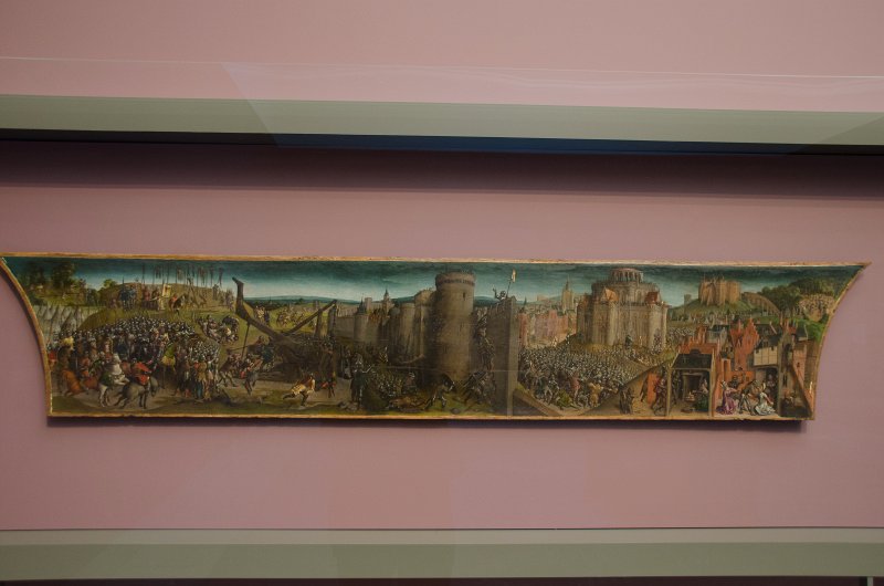 Ghent010513-5200.jpg - "De verovering van Jerurzalem door Titus / Titus' Conquest of Jerusalem" painting by  Weense Meester van maria van Bourgondie, 1475-1500. Museum vooor Schone Kunsten,MSK Museum of Fine Arts, Ghent