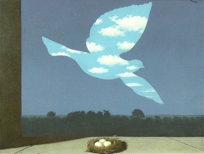 MagritteLeRetour010313.jpg - René Magritte, "Le Retour," 1940.  Musée Magritte