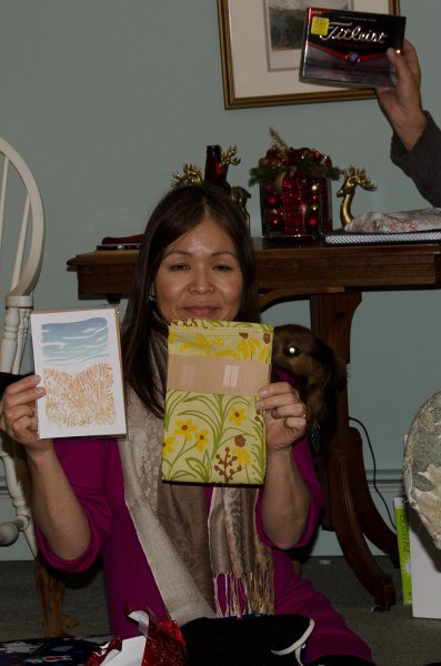 ChristmasEve122413-9907.jpg - Christmas Eve at Grandma and Grandpa's, opening presents around the tree