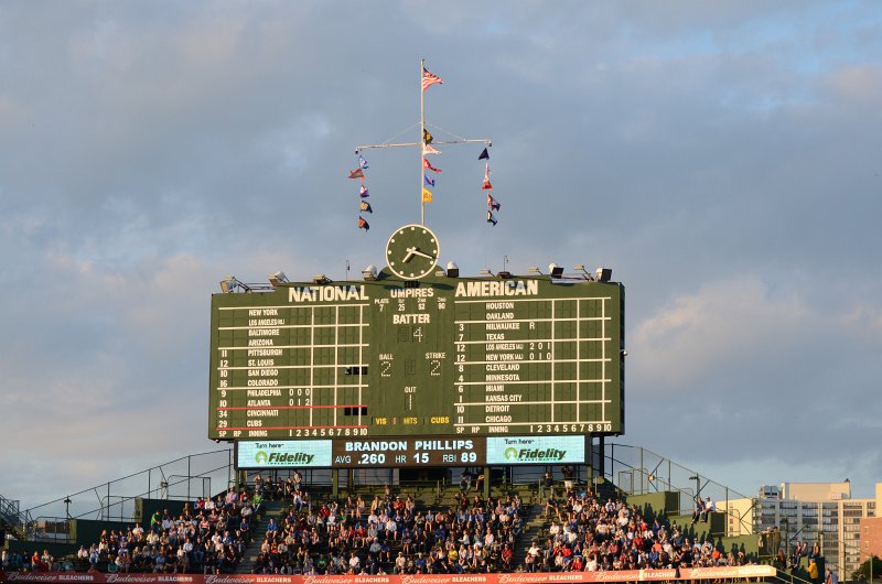 CubsVsReds081313-8037.jpg - Wrigley FIeld scoreboard