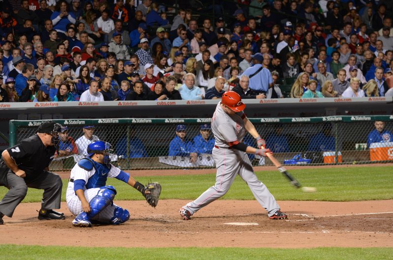CubsVsReds081313-8085.jpg - #21, Todd Frazier, 3B. Cubs vs Reds at Wrigley FIeld