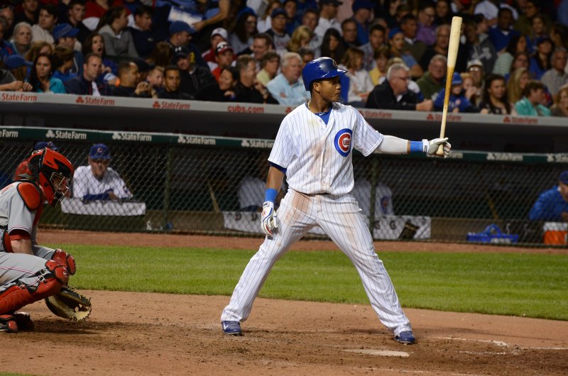 CubsVsReds081313-8106.jpg - Starlin Castro batting stance. Cubs vs Reds at Wrigley FIeld