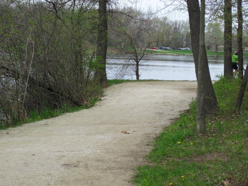Danada050413-5126.jpg - Approaching Herrick Lake, Bike Danada Forest Preserve around Herrick Lake