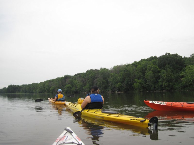 FoxRiverKayak061513-5364.jpg - Emmi, Liz and Bin (orange kayak). Kayak Fox River Yorkville to Millington