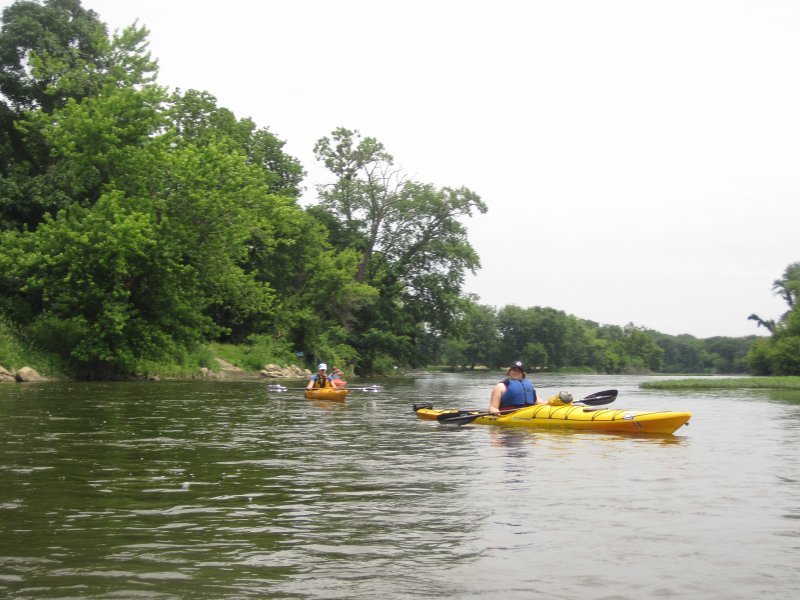 FoxRiverKayak061513-5374.jpg - Liz, Emmi and Bin (background). Kayak Fox River Yorkville to Millington