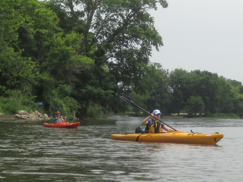 FoxRiverKayak061513-5375.jpg - Emmi and Bin. Kayak Fox River Yorkville to Millington