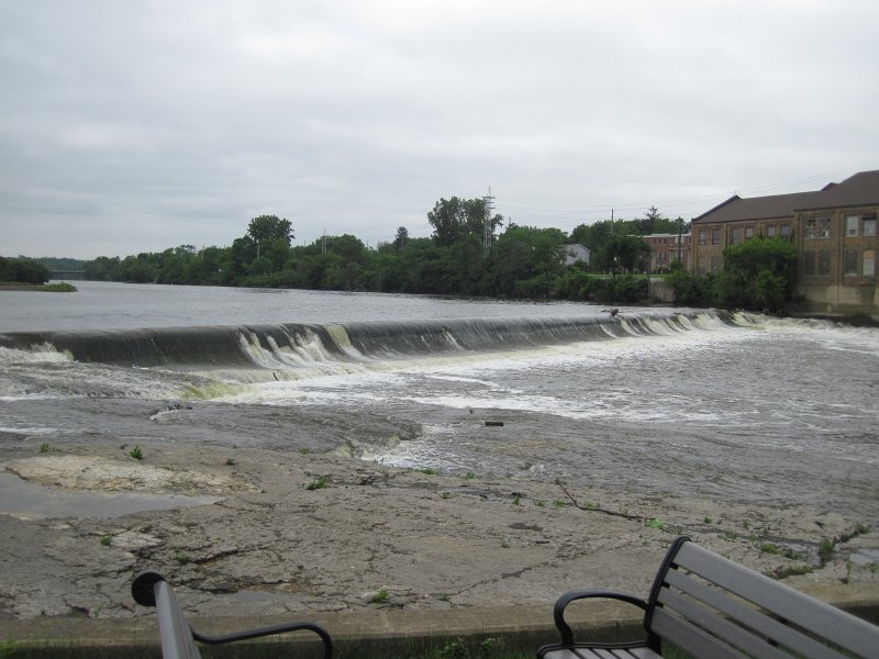 FoxRiverKayakRace060213-5314.jpg - Picture of the Batavia Dam from the portage trail. Mid-American Canoe & Kayak Race paddling from St Charles to Aurora