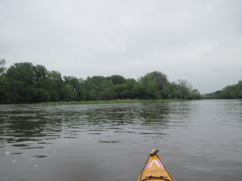 FoxRiverKayakRace060213-5335.jpg - Just passed under the I-88 bridge. Mid-American Canoe & Kayak Race paddling from St Charles to Aurora