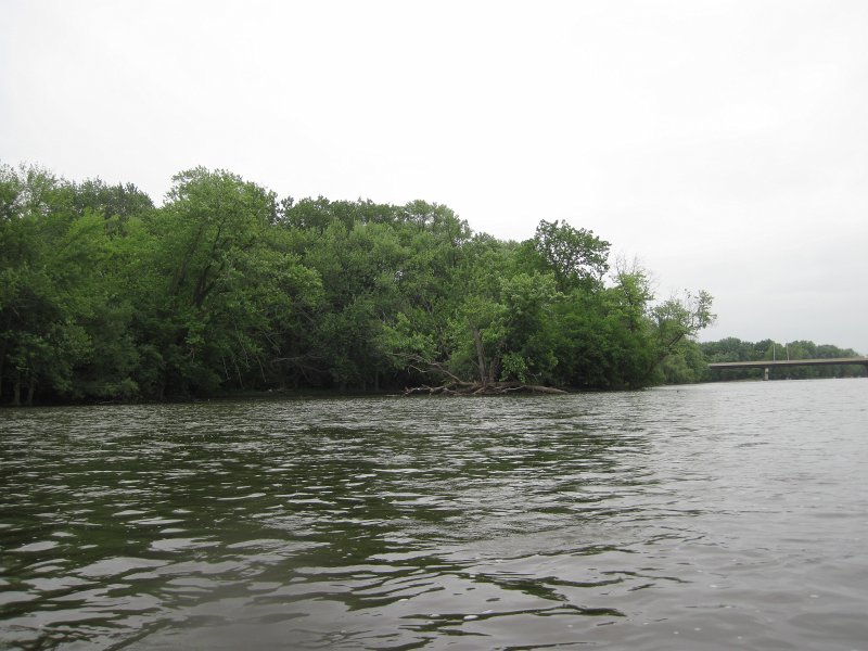 FoxRiverKayakRace060213-5336.jpg - Approaching the Sulivan Road bridge. Mid-American Canoe & Kayak Race paddling from St Charles to Aurora
