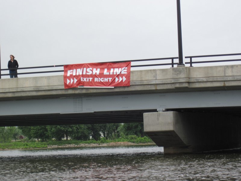 FoxRiverKayakRace060213-5345.jpg - Finish line just South of Illinois Ave bridge. Mid-American Canoe & Kayak Race paddling from St Charles to Aurora