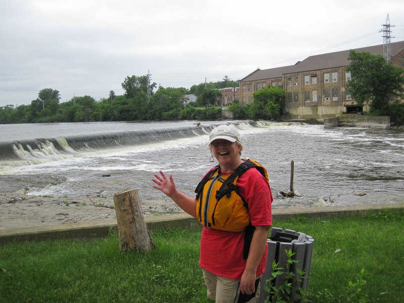 FoxRiverKayakRace060213-5315.jpg - Picture of the Batavia Dam from the portage trail. Mid-American Canoe & Kayak Race paddling from St Charles to Aurora