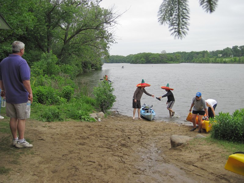 FoxRiverKayakRace060213-5332.jpg - Take out point right before the North Aurora Dam. Mid-American Canoe & Kayak Race paddling from St Charles to Aurora