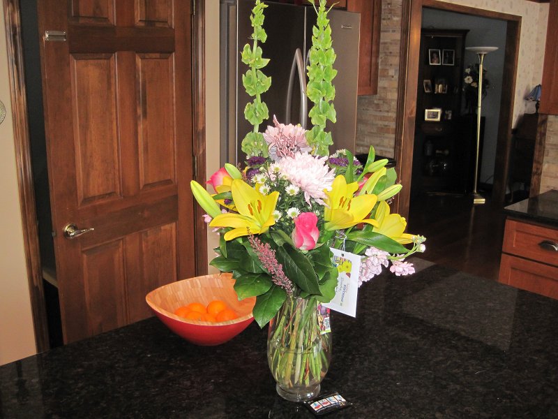 LizBirthdayFeb2013-4777.jpg - Liz Birthday Flowers, the Lillies opened