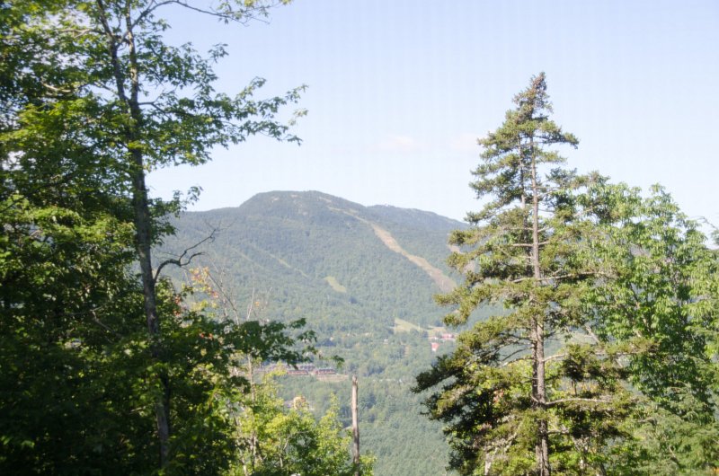Maine090113-8211.jpg - Looking West from Mount Will to Barker Mountain. Ski trails from Sunday River ski resort