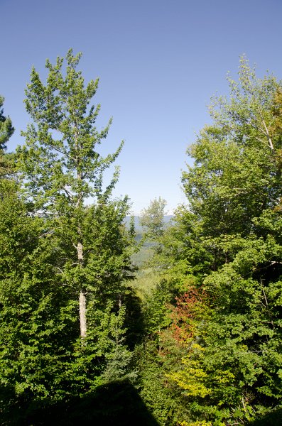 Maine090113-8217.jpg - Looking West from Mount Will to Barker Mountain. Ski trails from Sunday River ski resort