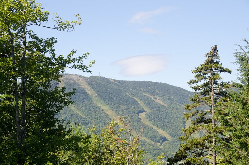 Maine090113-8219.jpg - Looking West from Mount Will to Barker Mountain. Ski trails from Sunday River ski resort