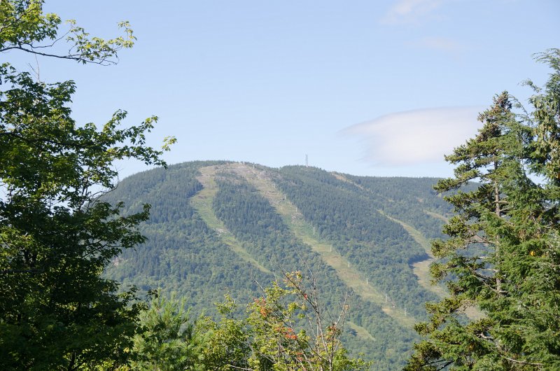 Maine090113-8221.jpg - Looking West from Mount Will to Barker Mountain. Ski trails from Sunday River ski resort