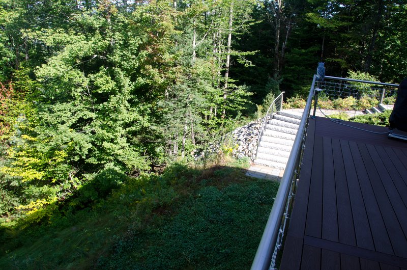 Maine090113-8222.jpg - Looking West from Mount Will to Barker Mountain. Ski trails from Sunday River ski resort